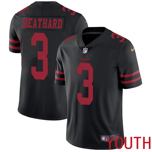 San Francisco 49ers Limited Black Youth C. J. Beathard Alternate NFL Jersey #3 Vapor Untouchable->women nfl jersey->Women Jersey